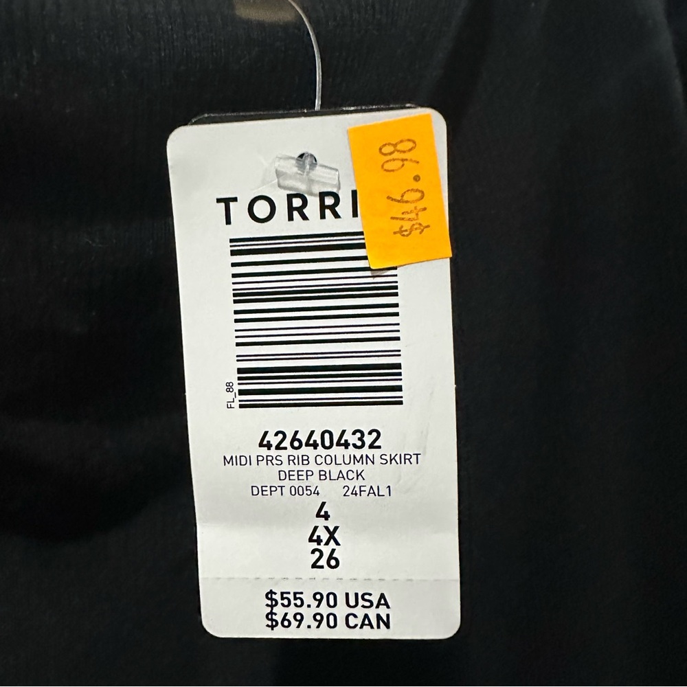 Torrid Midi Rib Column Skirt - Picture 4 of 6